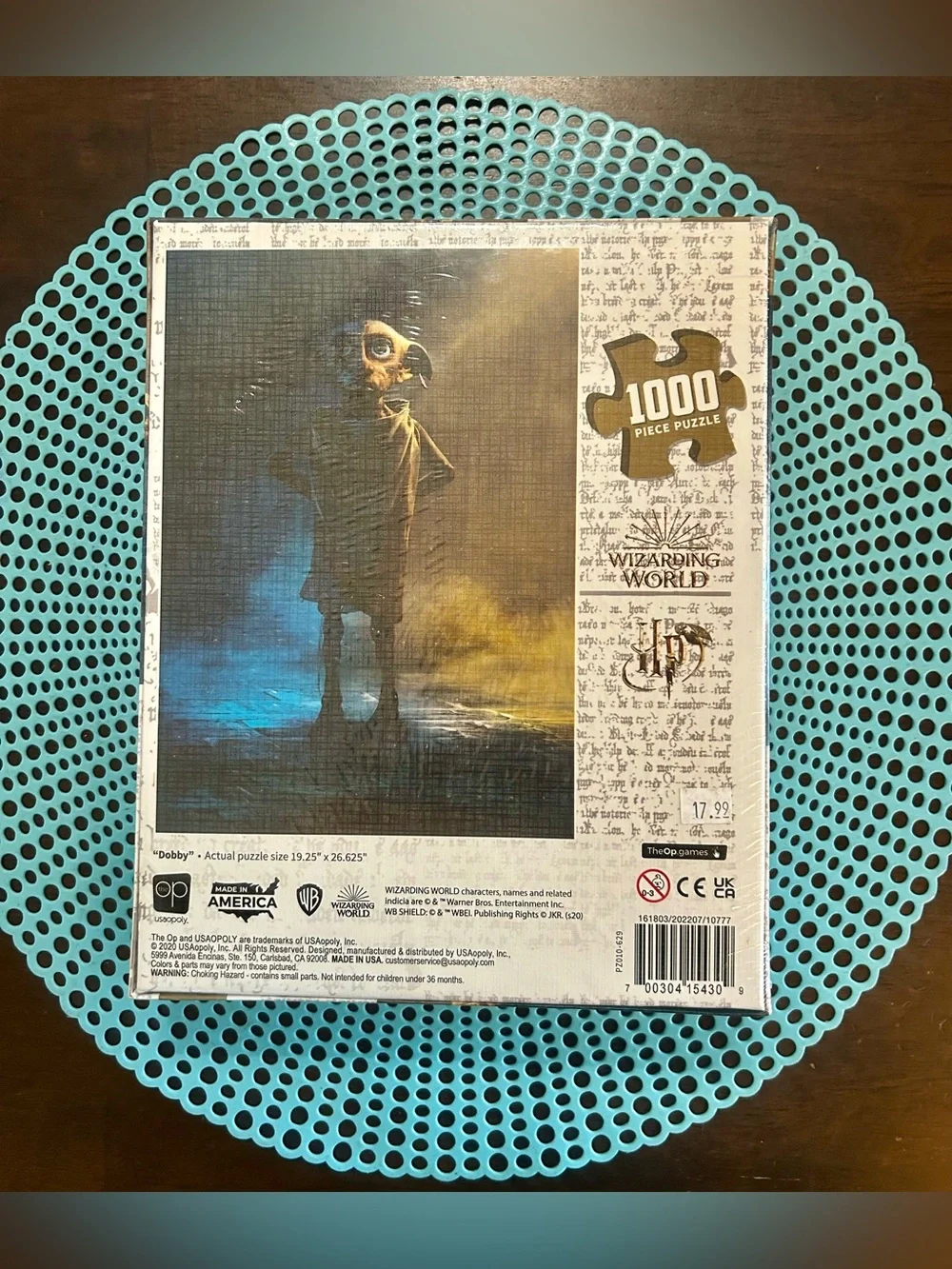 Harry Potter Dobby Wizarding World 1000 Piece Puzzle USAopoly 19x27 NEW SEALED